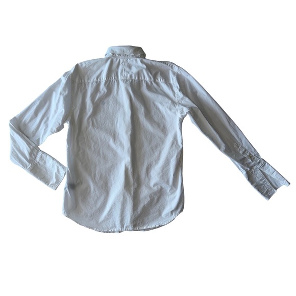 Lauren Ralph Lauren Women's White Button Down Shirt RL Logo French Cuff Size M - Picture 5 of 11